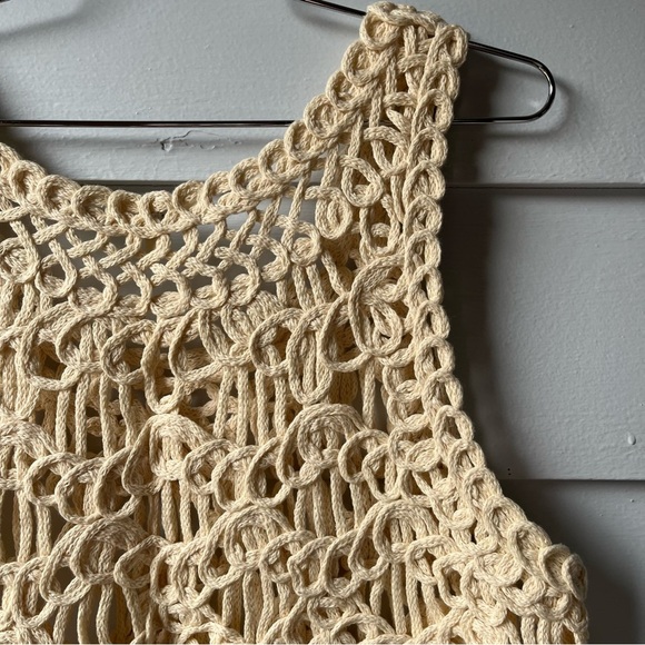Umgee Crochet Cream Tank Top - Picture 9 of 11